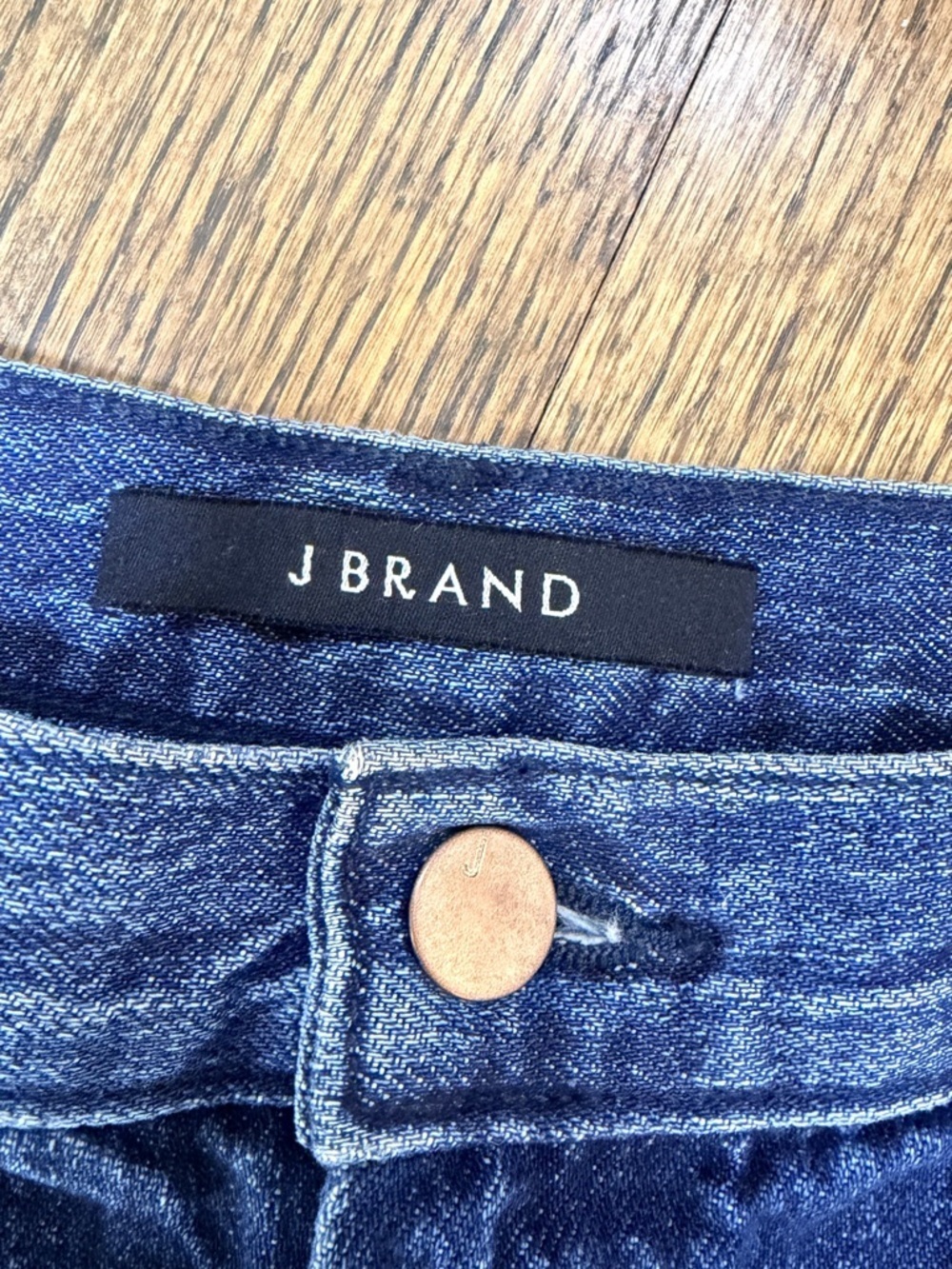 J Brand Joan Crop Jeans Size 32 Wide Cuff Raw Hem Denim - Picture 2 of 7